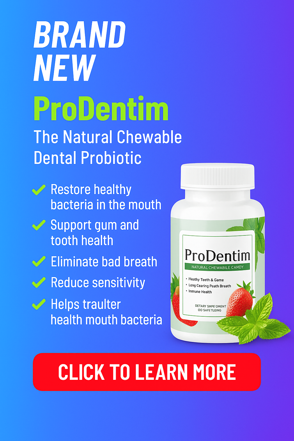 ProDentim natural oral probiotic supplement